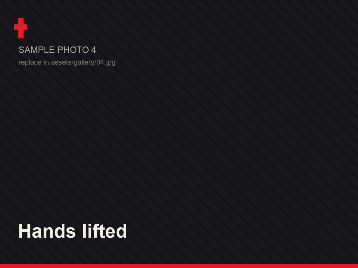 Hands lifted